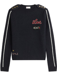 RED Valentino Red Valentino Embroidered Virgin Wool Pullover