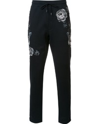 Dolce & Gabbana Floral Embroidered Track Pants