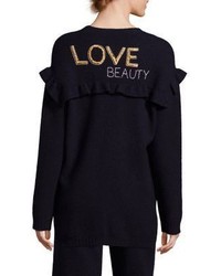 RED Valentino Embroidered Virgin Wool Tunic