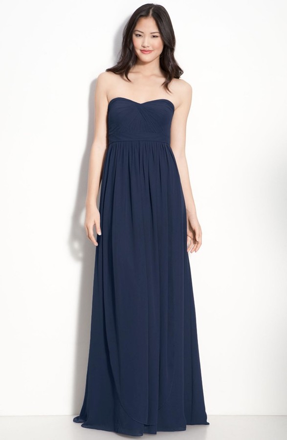 Jenny Yoo Aidan Convertible Strapless Chiffon Gown, $335 | Nordstrom ...