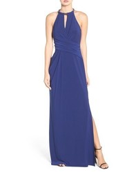 Laundry by Shelli Segal Chain Neck Jersey Gown