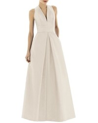 Alfred Sung Dupioni A Line Gown