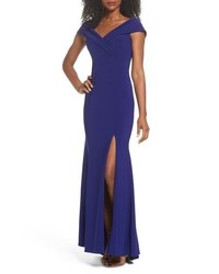 XSCAPE Off The Shoulder Gown