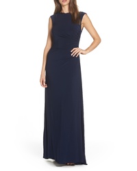 Adrianna Papell Ruched Jersey Gown
