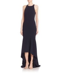 Theia Solid High Low Gown