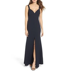Vera Wang V Neck Gown