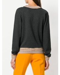 Miahatami Embroidered Crew Neck Sweater