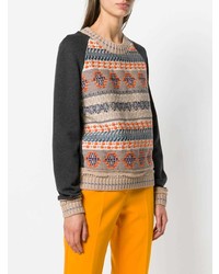 Miahatami Embroidered Crew Neck Sweater