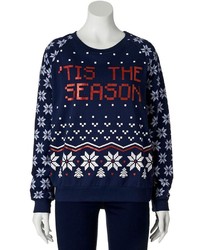 Freeze Tis The Season Ugly Christmas Sweatshirt Juniors