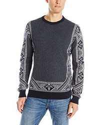 French Connection Engineered Fairisle Knits Crew Neck Sweater