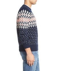 Gant Lambswool Fair Isle Crewneck Sweater