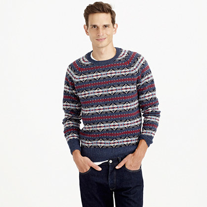 J crew lambswool outlet fair isle sweater