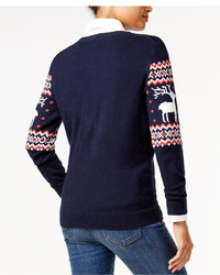Tommy Hilfiger Reindeer Fair Isle Sweater Only At Macys