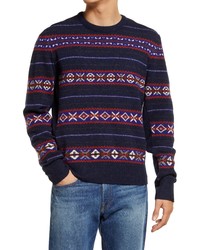 rag & bone Wesley Fair Isle Wool Crewneck Sweater