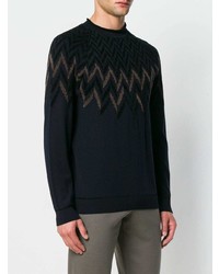 Giorgio Armani Zig Zag Knit Sweater