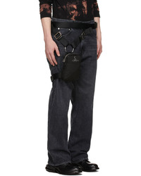 Vivienne Westwood Black Recycled Tom Belt Bag