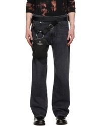 Vivienne Westwood Black Recycled Tom Belt Bag