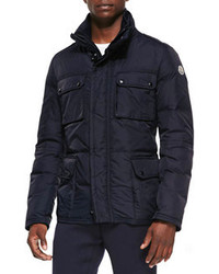Moncler Amazonne Quilted Field Jacket Navy