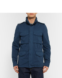 Aspesi Brushed Cotton And Linen Blend Field Jacket