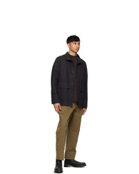Mhl By Margaret Howell Navy Pigt Dyed Miners Jacket