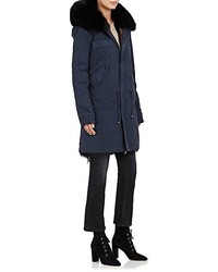 Mr & Mrs Italy Fur Trimmed  Lined Hooded Cotton Parka