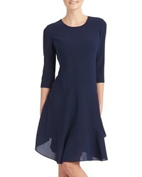 Donna Morgan Crepe Fit Flare Dress