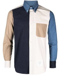 Thom Browne Colour Block Flannel Shirt