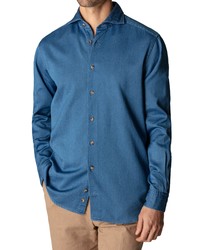 Eton Contemporary Fit Soft Casual Flannel Button Up Shirt