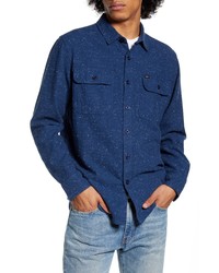 Obey Jasper Neppy Button Up Flannel Shirt