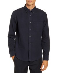 Club Monaco Slim Fit Blue Flannel Shirt