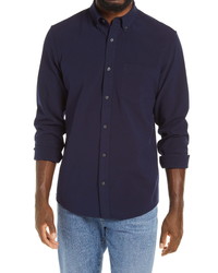 Nordstrom Trim Fit Solid Flannel Shirt