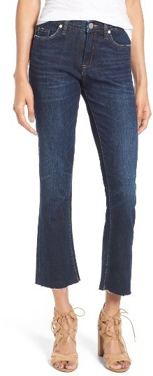 blank nyc cropped kick flare jeans