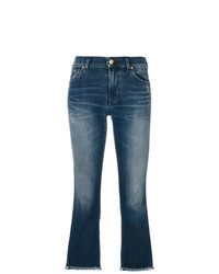 7 For All Mankind Bleached Cropped Jeans