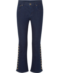 Chloé Button Detailed Mid Rise Flared Jeans