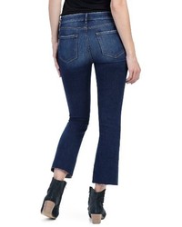 Paige Colette High Rise Raw Hem Crop Flare Jeans