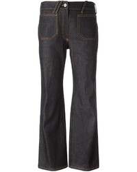 Courreges Courrges Flared Cropped Jeans