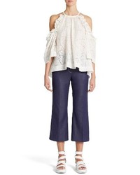 MSGM Crop Flare Jeans