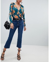 Missguided Cropped Flare Jeans