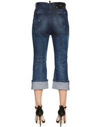 Dsquared2 Cropped Flared Denim Jeans