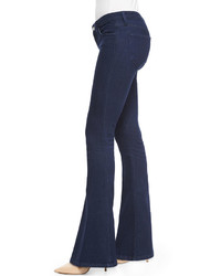 L'Agence Elyse Low Rise Flare Jeans Navy
