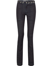 Victoria Victoria Beckham Eyelet Embellished High Rise Bootcut Jeans