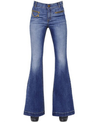 Stella McCartney Flared Organic Cotton Denim Jeans