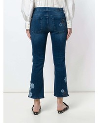 7 For All Mankind Flower Patch Cropped Jeans