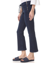 Frame Le Crop Mini Boot Lace Up Jeans