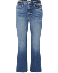 Frame Le Sylvie Cropped High Rise Flared Jeans