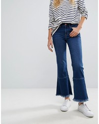 MiH Jeans Lou Cropped Jeans With Extreme Raw Edge