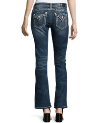 Miss Me Mid Rise Boot Cut Jeans Blue