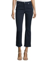 Nicholas Mid Rise Flare Leg Cropped Jeans Ink
