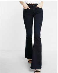 Express Mid Rise Stretchsupersoft Bell Flare Jeans