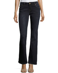 KUT from the Kloth Natalie Flap Pocket Flare Jeans Blue